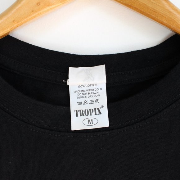 Vintage Jamaica Embroidered Black Crew Neck Tee - Picture 5 of 5